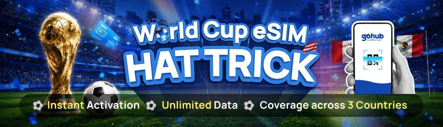 World Cup eSIM Hat Trick