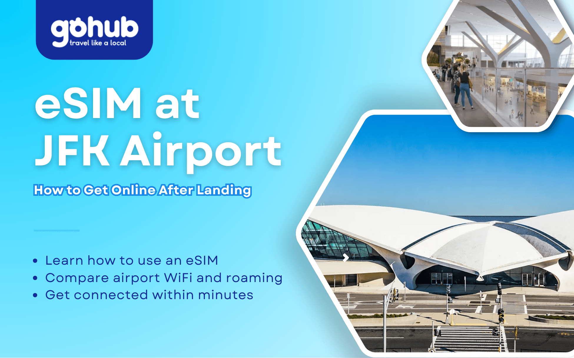 eSIM at JFK Airport: How to Get Online After Landing