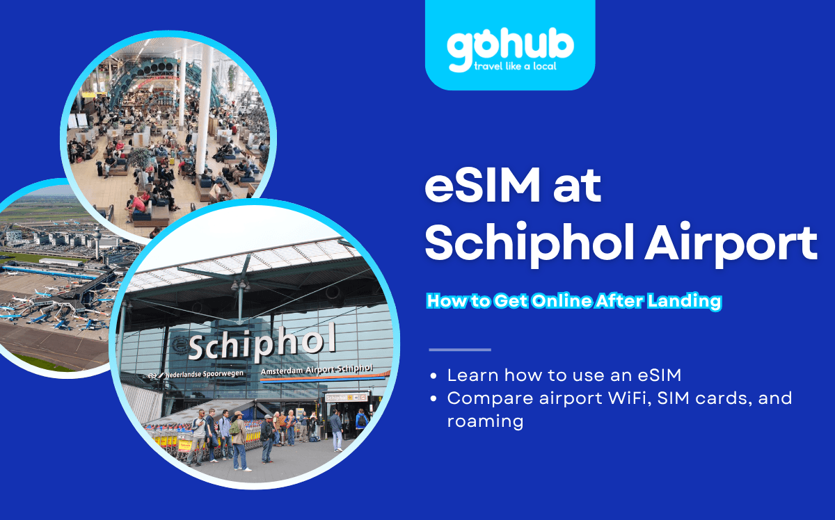 eSIM at Schiphol Airport: How to Get Online After Landing