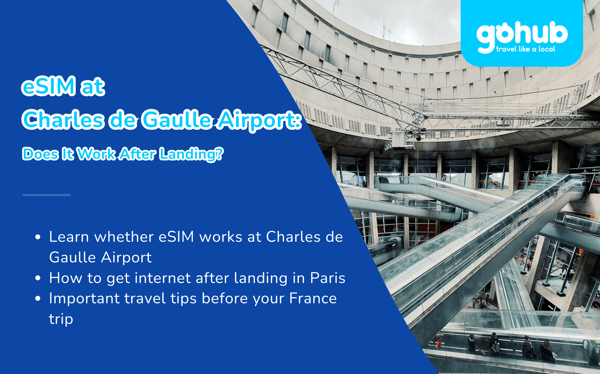 eSIM at Charles de Gaulle Airport: Does It Work After Landing?