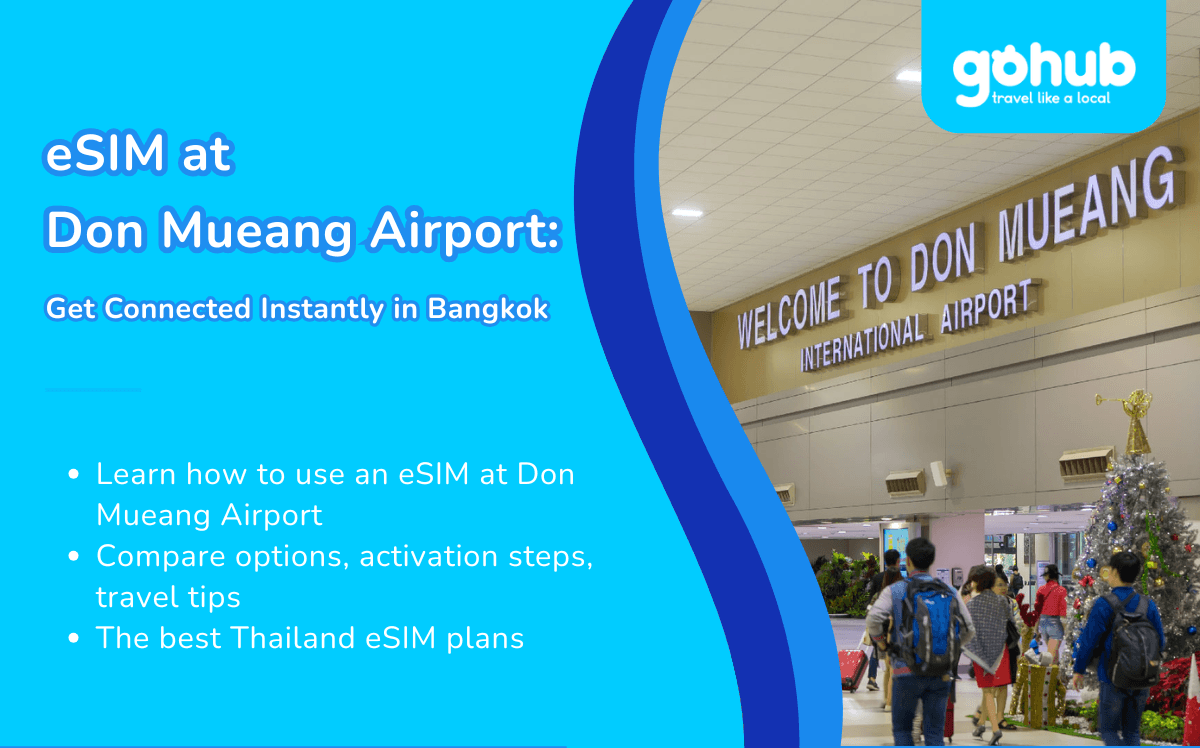 eSIM at Don Mueang Airport: Get Connected Instantly in Bangkok