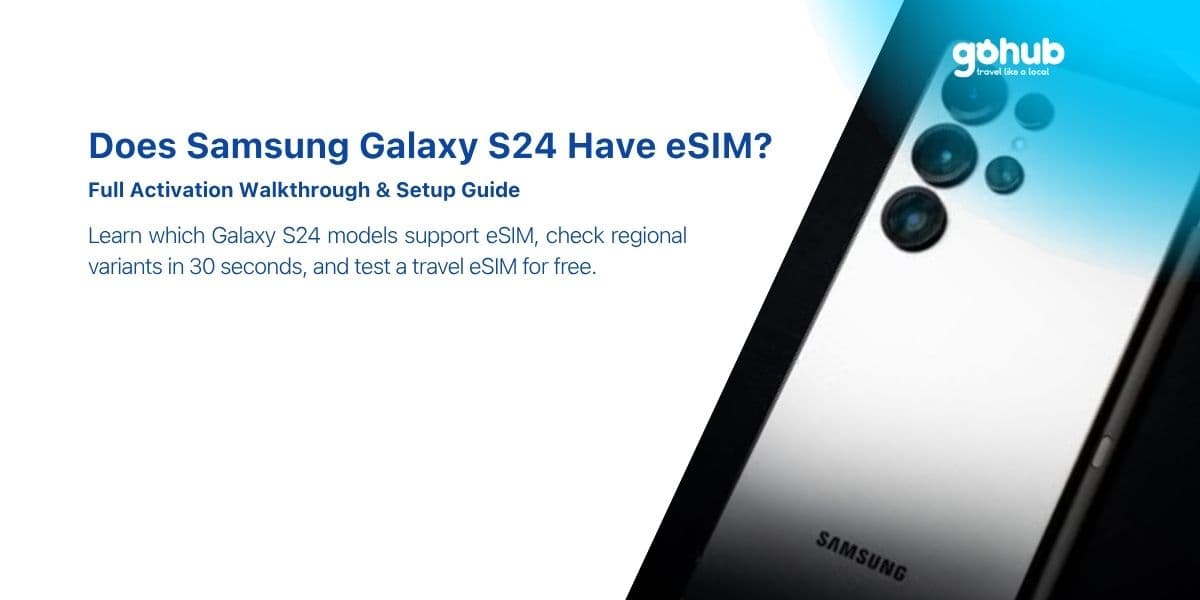 Does Samsung Galaxy S24 Have eSIM? Full Activation Walkthrough
