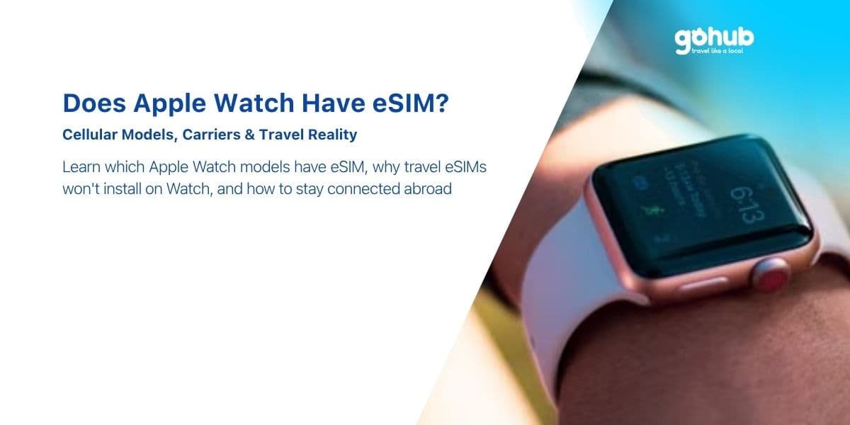 Does Apple Watch Have eSIM? Cellular Models, Carriers and the Travel Reality