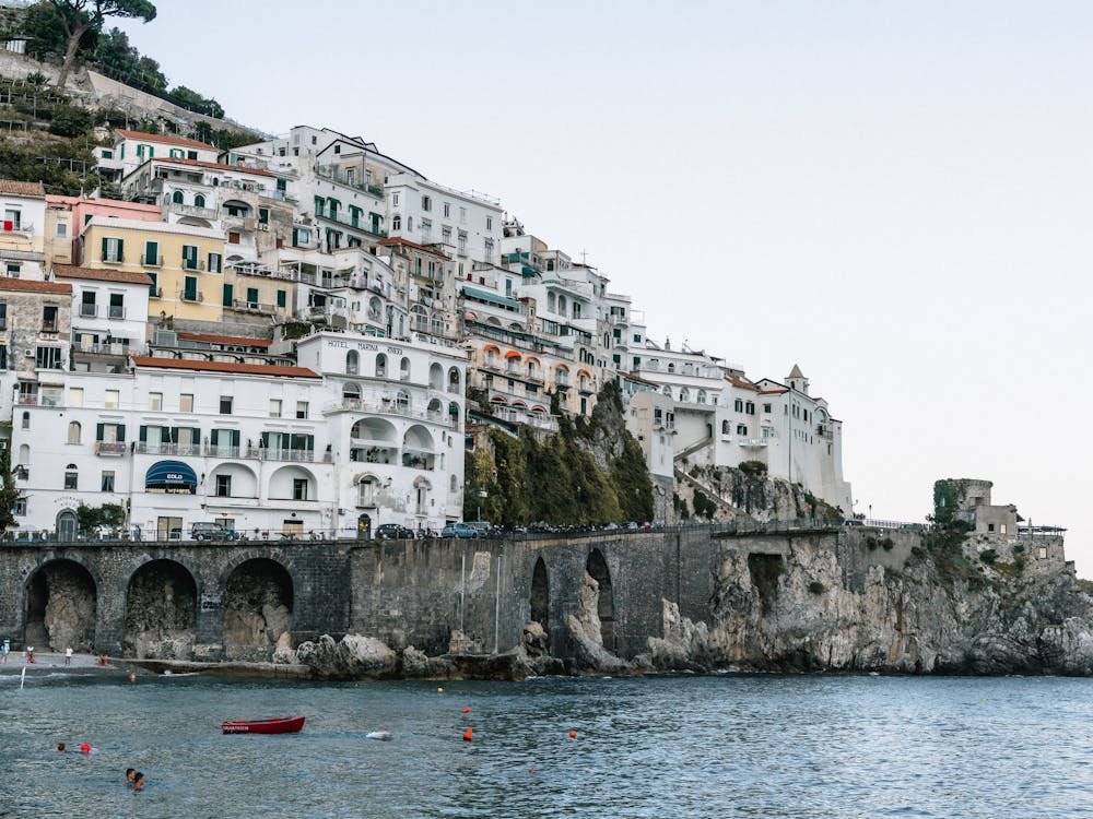 Luxury resort on the Amalfi Coast with panoramic Mediterranean Sea views