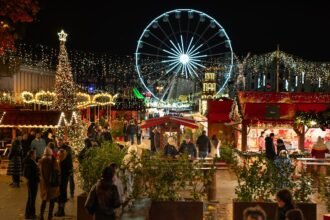 Festive Christmas market in Krakow, Poland - one of the best destinations to visit in December for holiday atmosphere