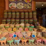 Vibrant spice pyramids showcasing the best local foods to try in Morocco