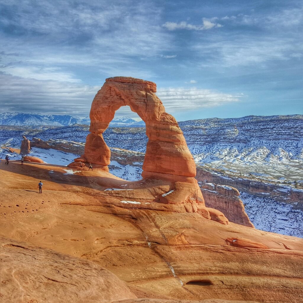 Delicate Arch in Arches National Park, part of Utah's Mighty 5 road trip destinations