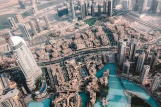 Aerial View of Dubai's Skyscrapers