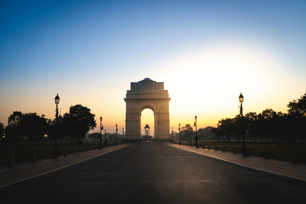 The majestic India Gate in New Delhi, a must-see among the best places to visit in India