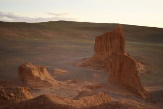 Flaming Cliffs in Gobi Desert - highlight of any Mongolia travel guide