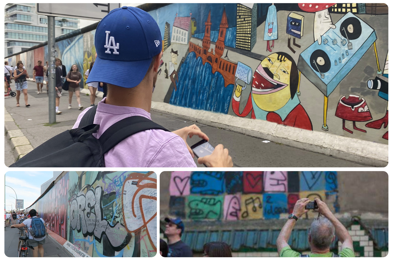 Street art tour group in Berlin exploring Kreuzberg murals - guided street art tours Berlin