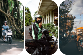 Bali public transportation services with buses, ride-sharing apps, and local taxis.