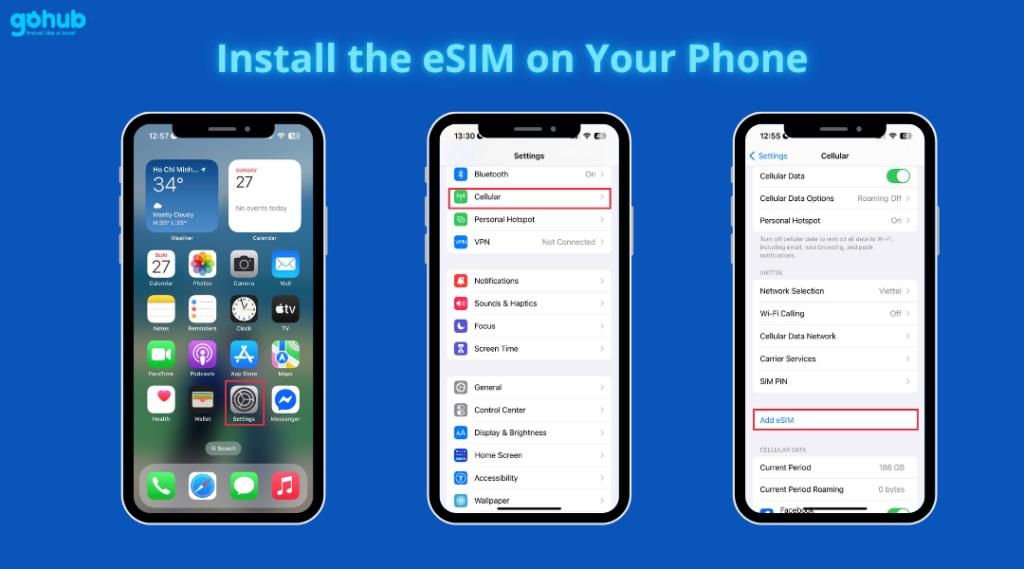 Install the eSIM on Your Phone