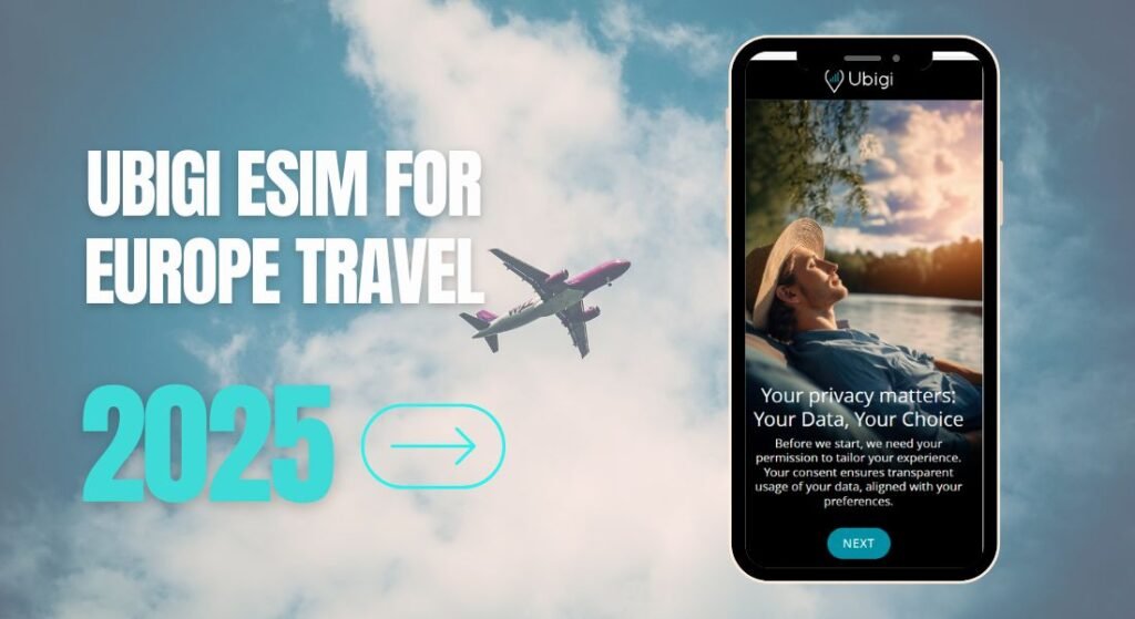 Ubigi eSIM for Europe travel and IoT