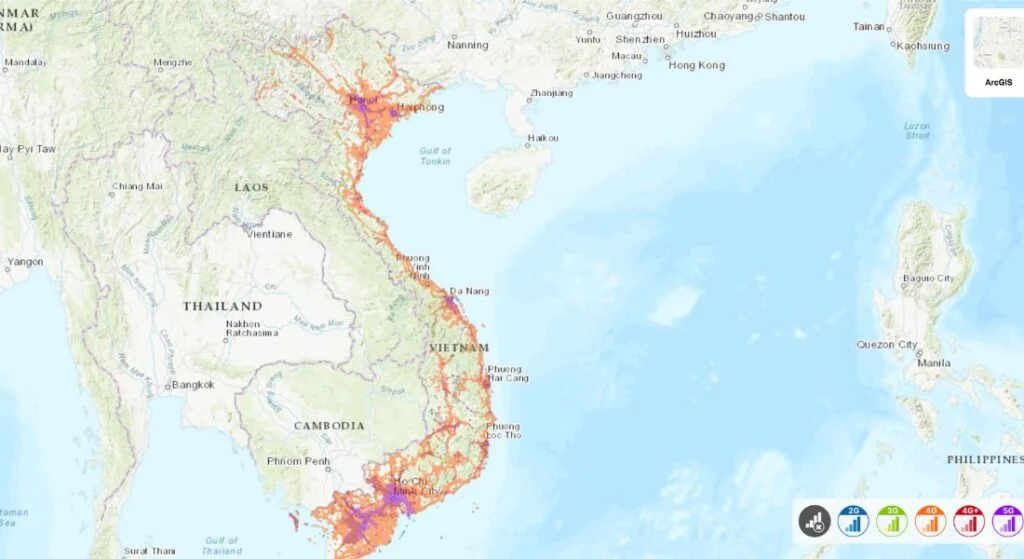Mobifone 4G/5G Coverage Map