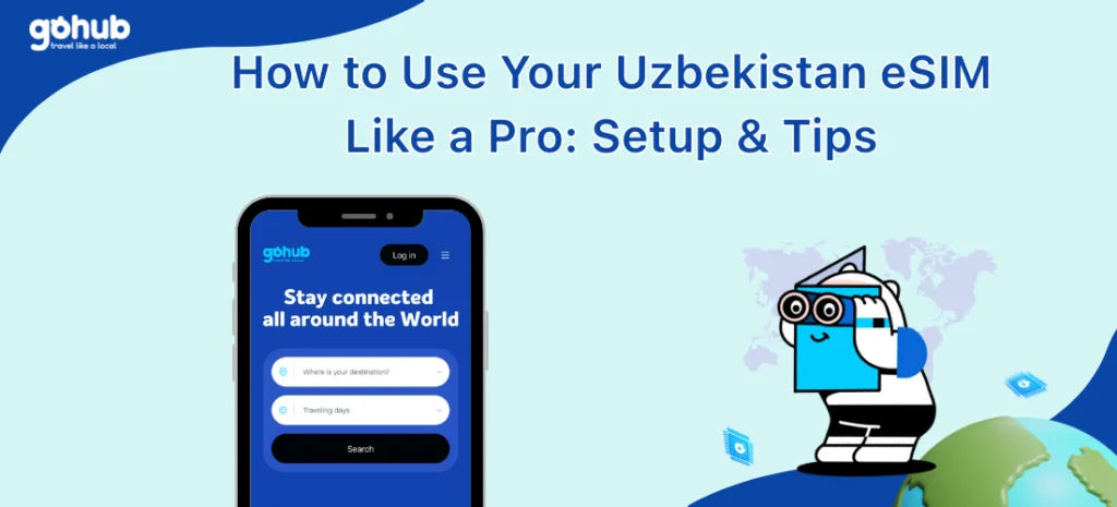 Uzbekistan eSIM review - How to use Uzbekistan eSIM Guide by gohub